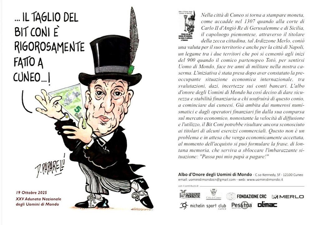 Gallery: Gli Uomini di Mondo stampano i Bit Coni per garantire la sicurezza economica dei cuneesi - 3